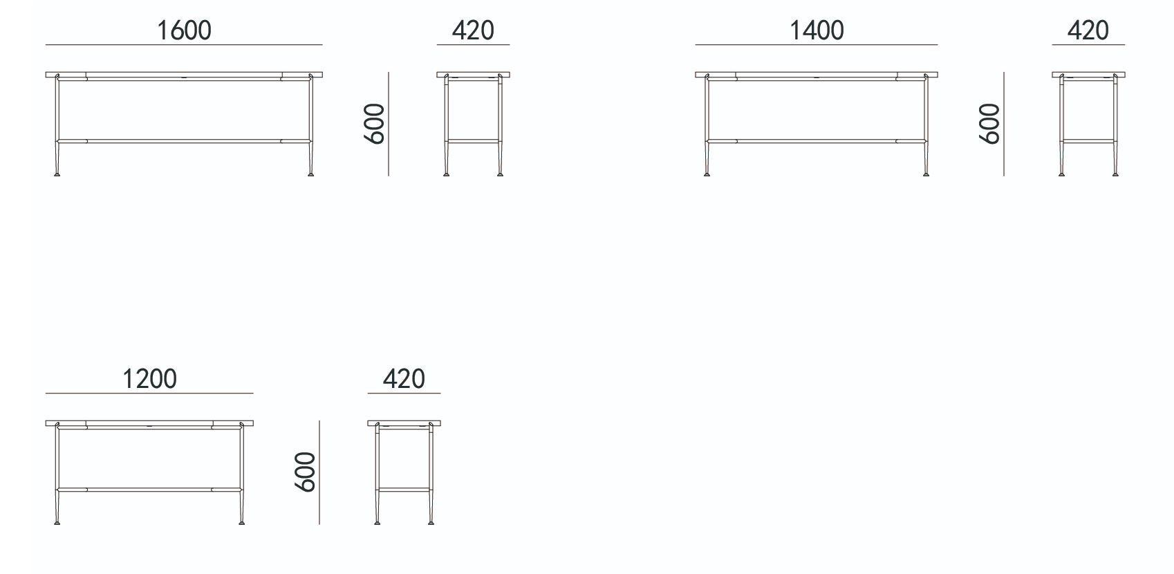 Консоль из стали и дерева HC28 maison MOON ARCH-00069881 - Вид №2