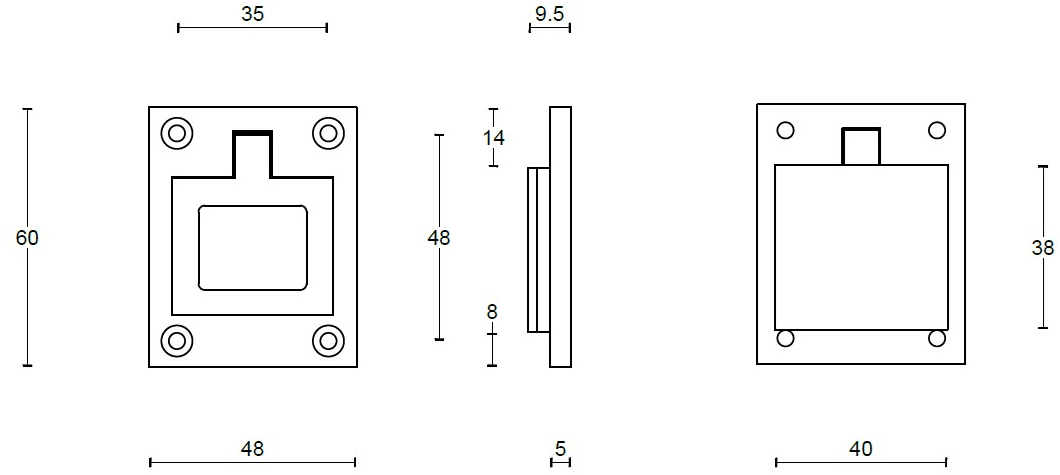 Formani Встраиваемая ручка для мебели из нержавеющей стали One Pb51/60 - Вид №6