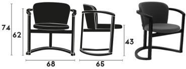 Capdell Кресло-качалка из ткани с подлокотниками Stir sun-id-1425382 - Вид №6