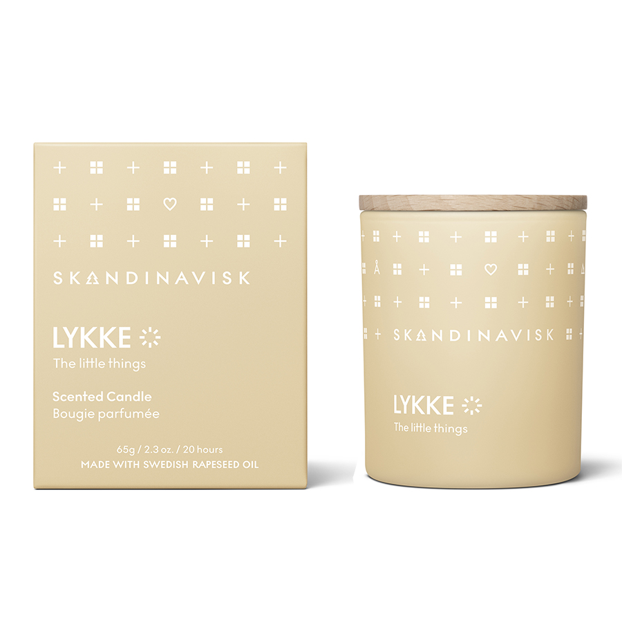 SK20208 Свеча ароматическая lykke с крышкой, 65 г (новая) S K A N D I N A V I S K 