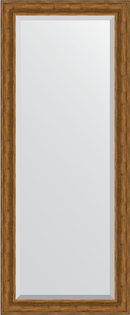 BY 6129 Зеркало напольное с фацетом в багетной раме - травленая бронза 99 mm EVOFORM Exclusive floor