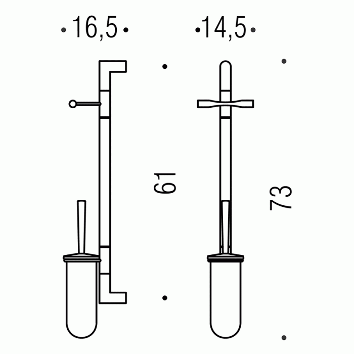 B9423 Настенная стойка для унитаза COLOMBO ISOLE Colombo Design - Вид №1