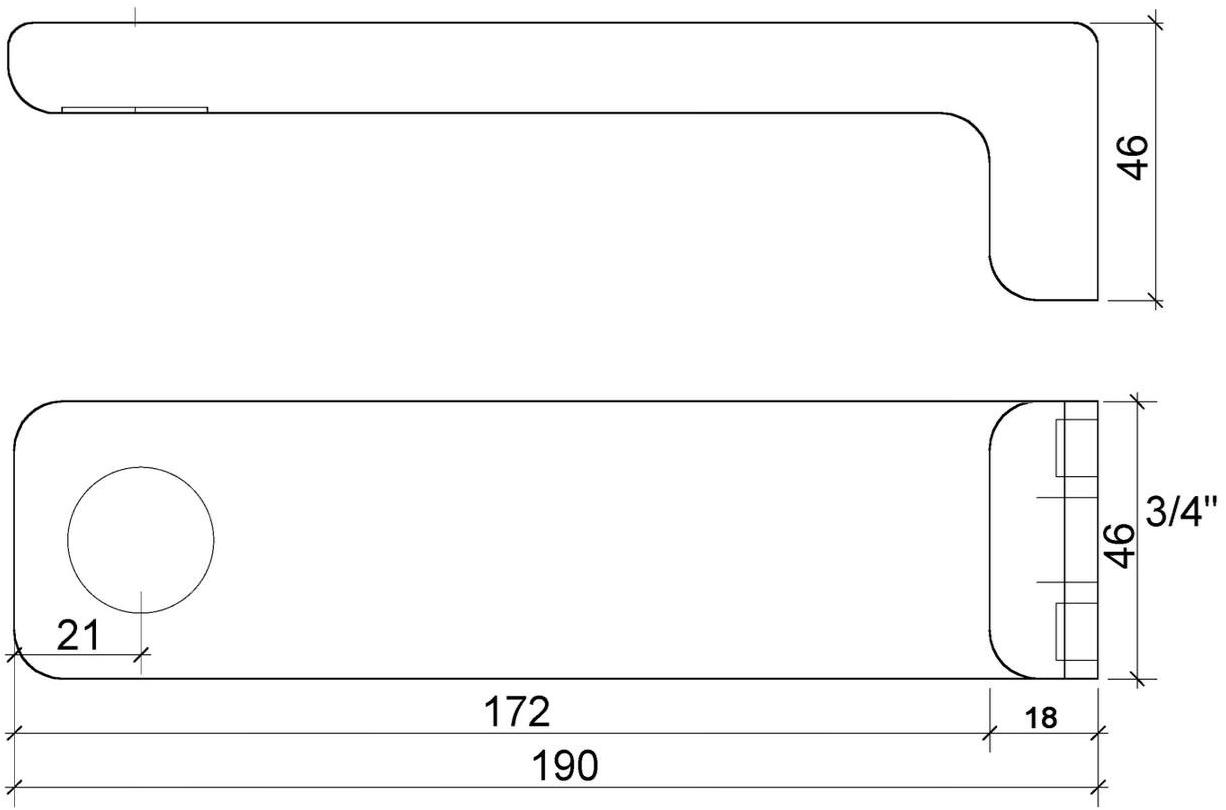 rvb Настенный излив для умывальника Slide 8010.--.76 - Вид №1
