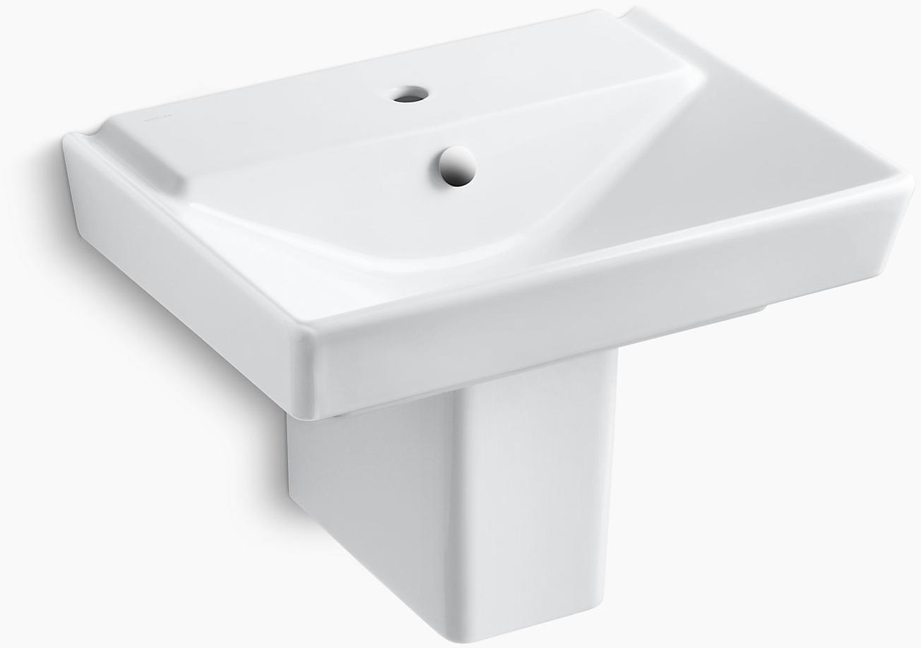 K-5150-1-0 Подвесная раковина настенная прямоугольная Kohler  белая 