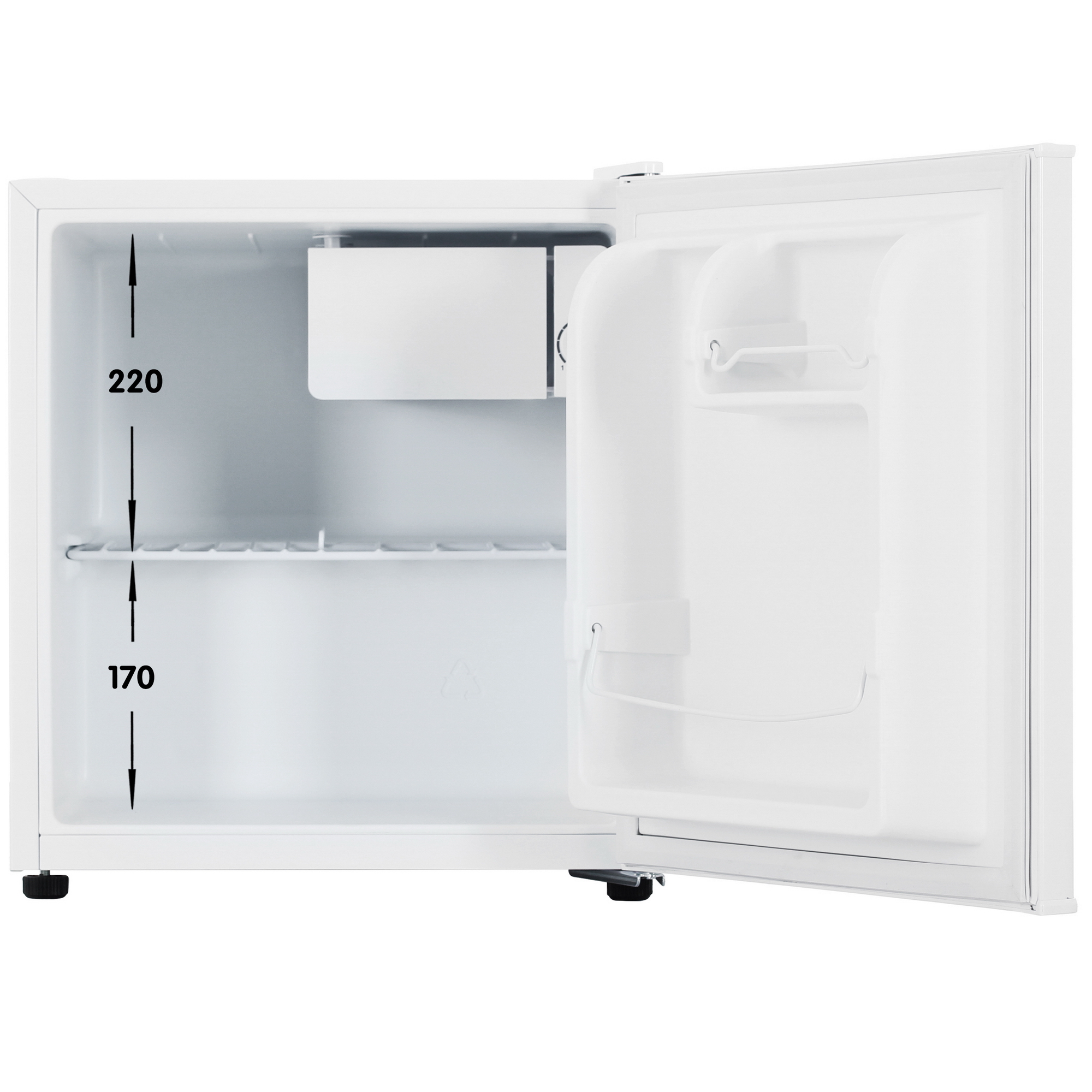 9078058 Холодильник компактный   Oursson RF0480/WH белый STDN-0112283 - Вид №1