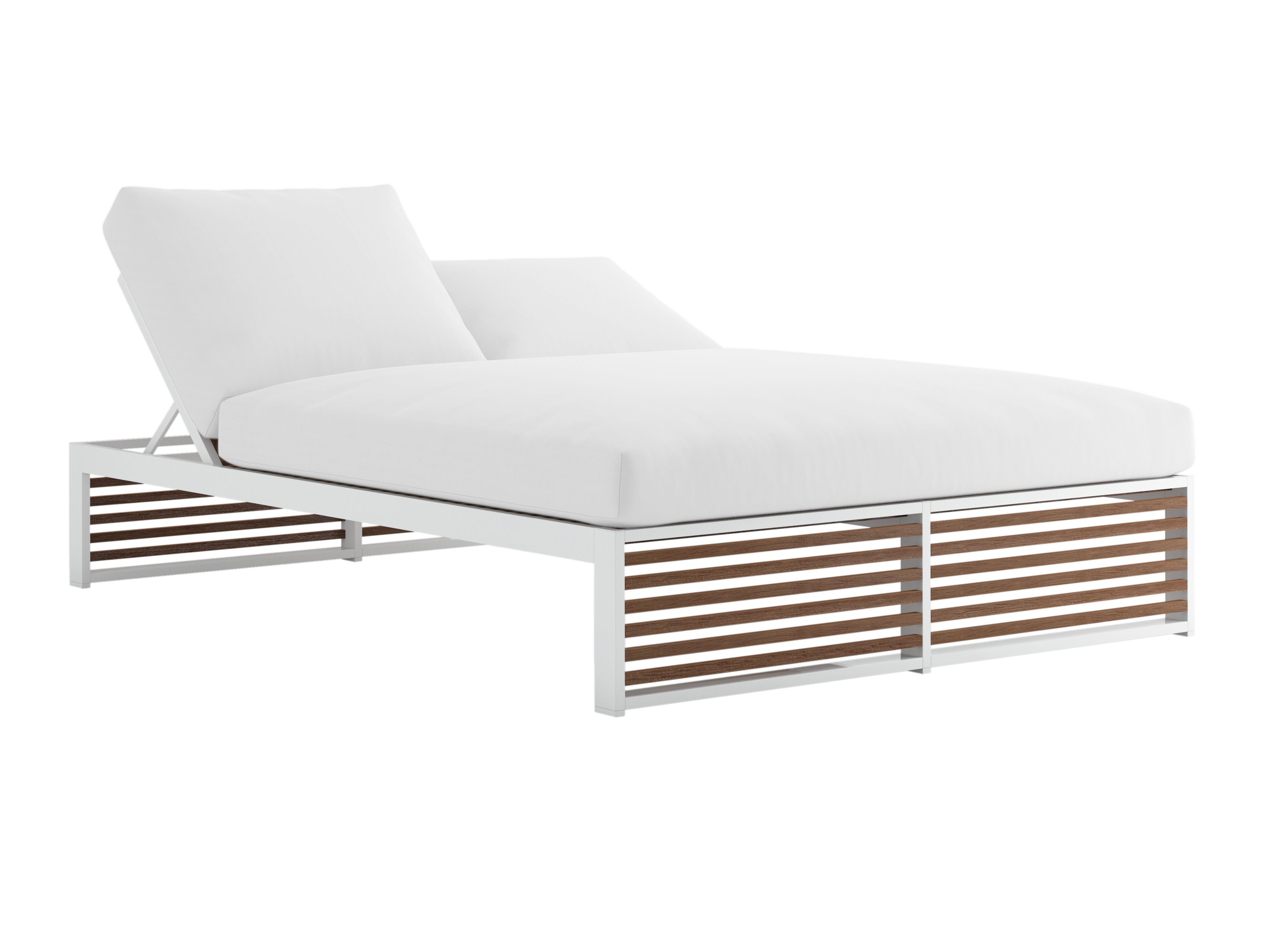 Садовая кровать с откидной спинкой из тикового дерева GANDIABLASCO DNA ARCH-00004547 - Вид №8