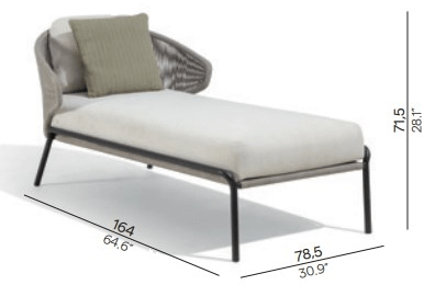 MANUTTI Мягкая садовая кушетка Radius Lo58 - Вид №5