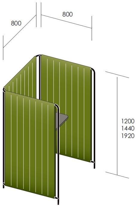 Marelli Кабинка для офиса в современном стиле из ткани Pendrillon sun-id-1467921 - Вид №17