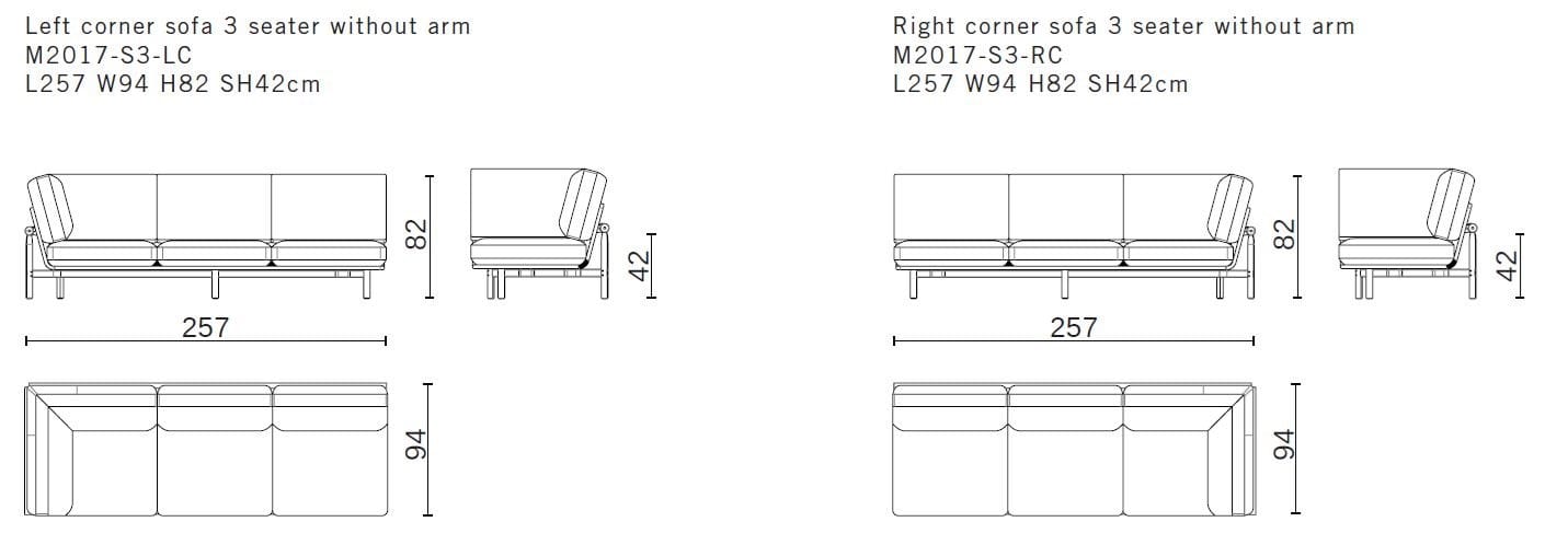 3-местный тканевый диван District Eight Stilt ARCH-00091284 - Вид №8