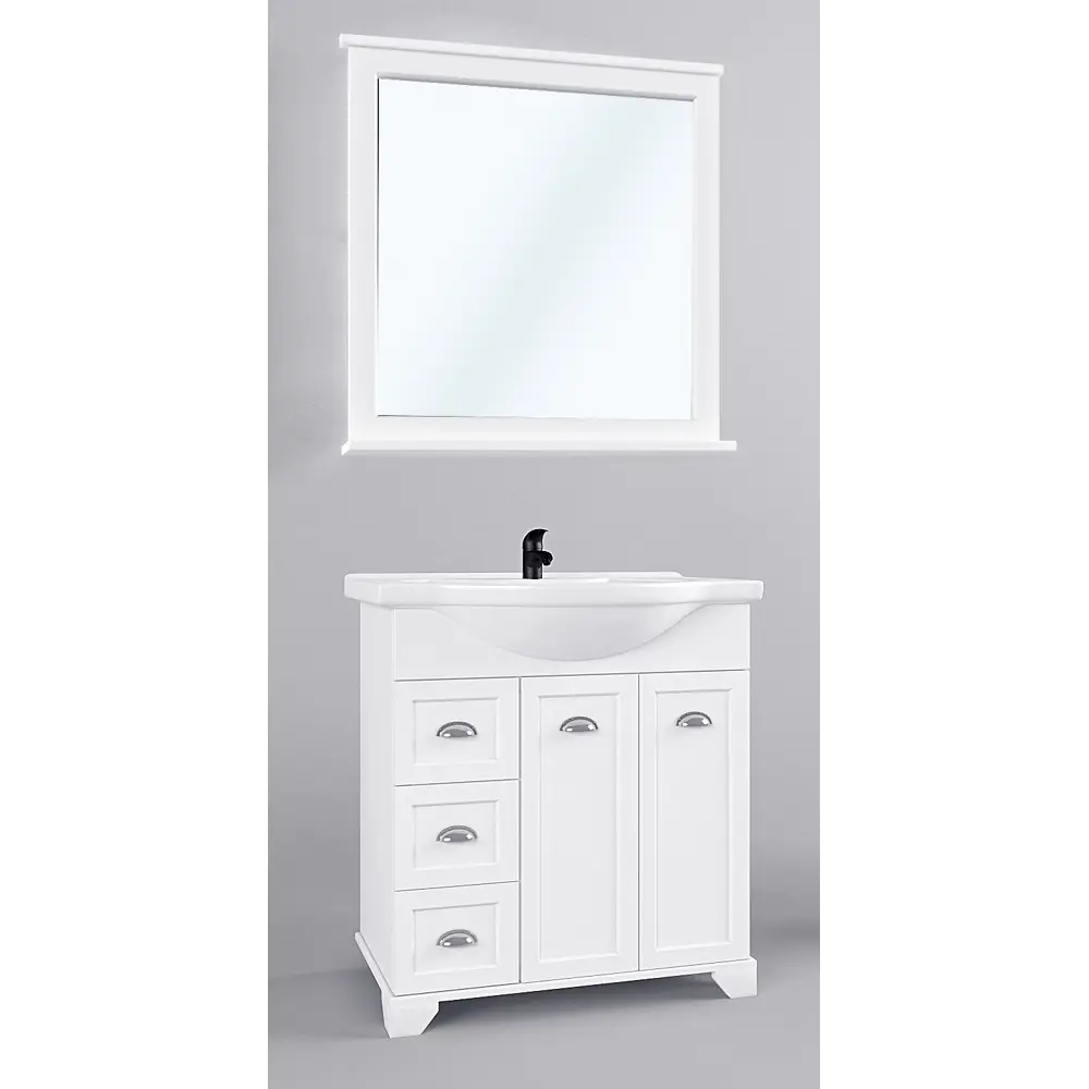 Зеркало Aquaton Шарм 75x80 см прямоугольное цвет белый 82039705 STLM-2140508 - Вид №2