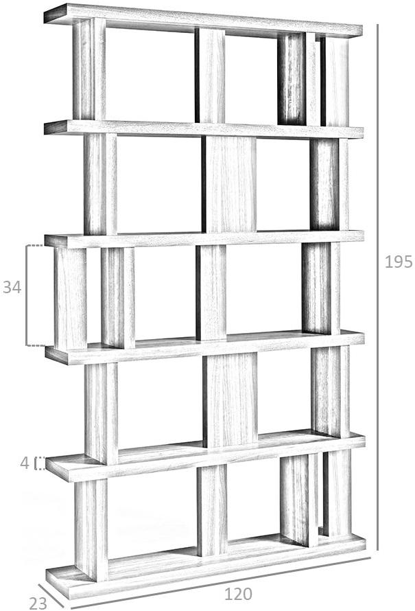 Angel Cerdá Открытый двухсторонний деревянный стеллаж Nature life Angel Cerda sun-id-1415826 - Вид №4