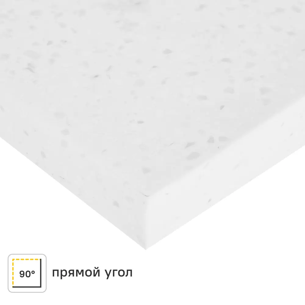 Столешница Арктик 120x60x2 см искусственный камень цвет белый 84168261 STLM-2081398 Santreyd