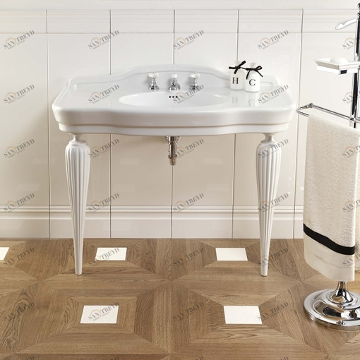 Консоль со столешницей и ножками из белой керамики DESERENaDEBI(1-3)FGBI  Devon Devon SERENADE CERAMIC CONSOLE Devon&Devon DESERENADEBI13FGBI