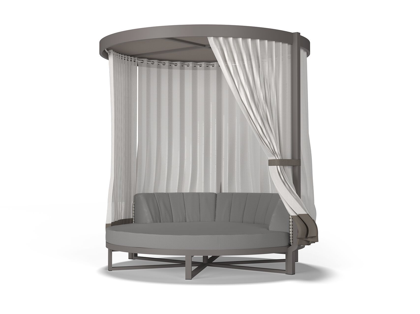 Круглая Садовая кровать из ткани с балдахином MAMAGREEN Munia ARCH-00120241