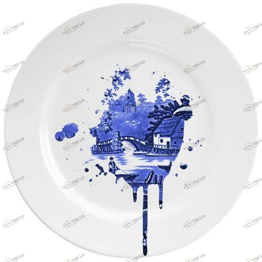 Mineheart Керамическая тарелка sun-id-1371294