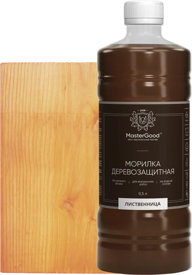 Морилка GOOD MASTER для дерева 0.5 л - натуральный оттенок Лиственница 88038575