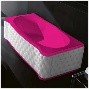 Ванна Gruppo treesse New Classic Young VTL-V6741-SX-KB-R розовая прямоугольная левая белая кожа