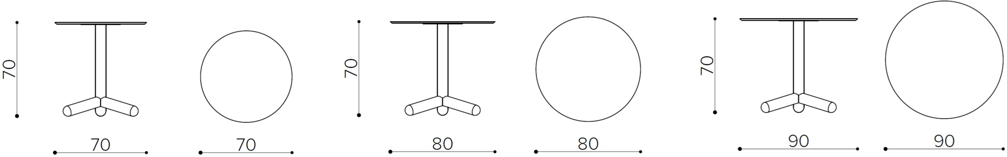 True Design Стол Hpl с 3-звездочной базой для контракта Eighty Eg thr7/8/9 - Вид №14