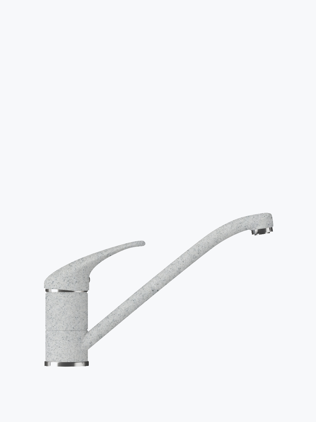 660694 Смеситель кухонный "Низкий" в тон мойки Polygran 