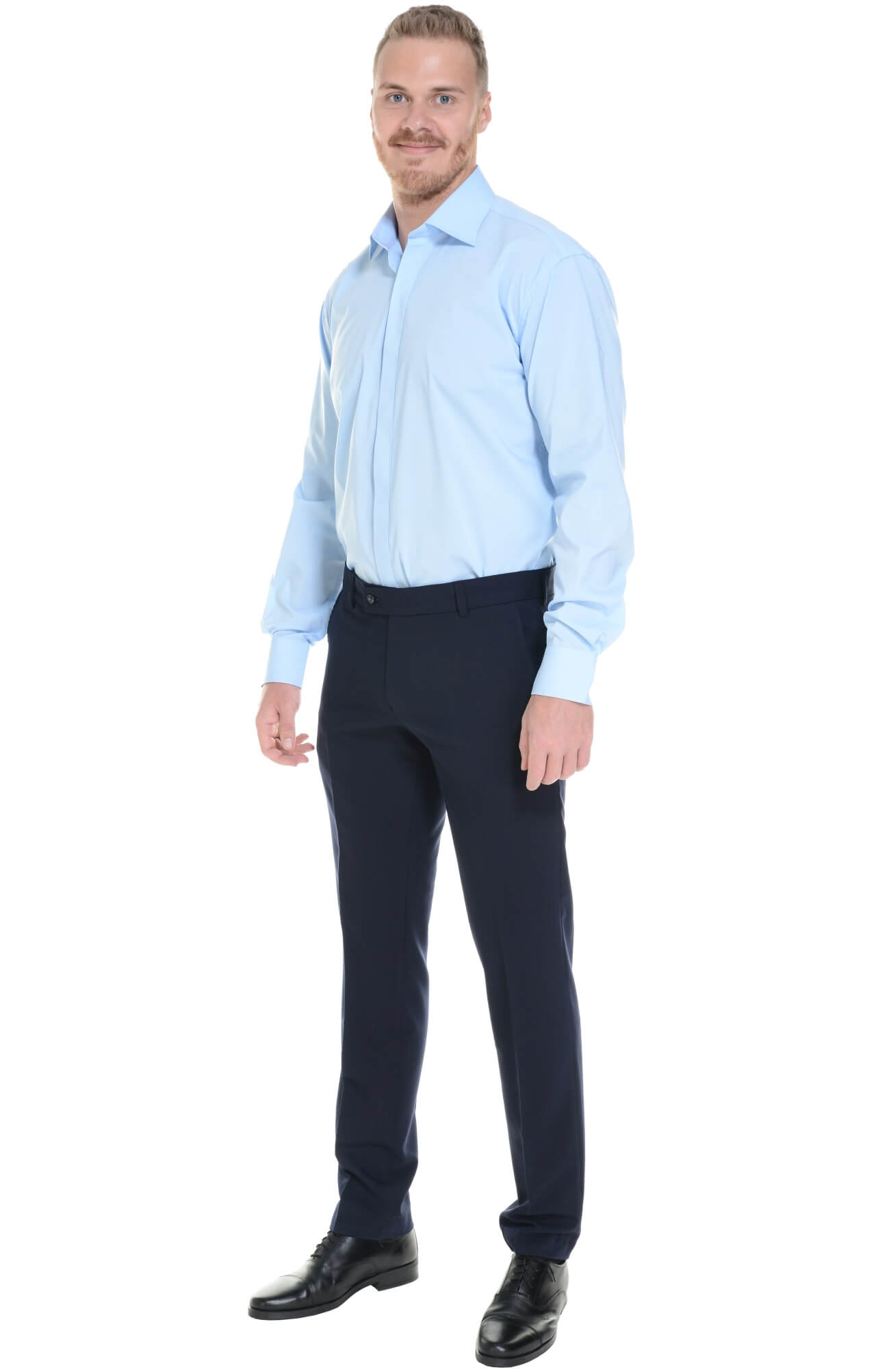 61907 Брюки  мужские dark blue El-Risto  Одежда для официантов  размер 58/176  - Вид №4