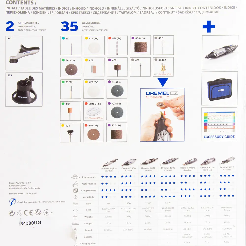 Гравер Dremel 4000-2/35, 175 Вт STLM-2043039 - Вид №8