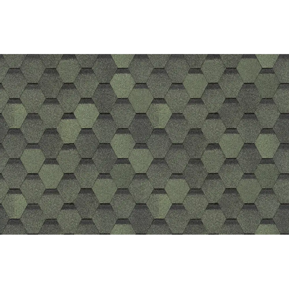 89350917 Гибкая черепица Docke Rustic зеленый 3 м² STLM-1016401 DACHA  - Вид №1