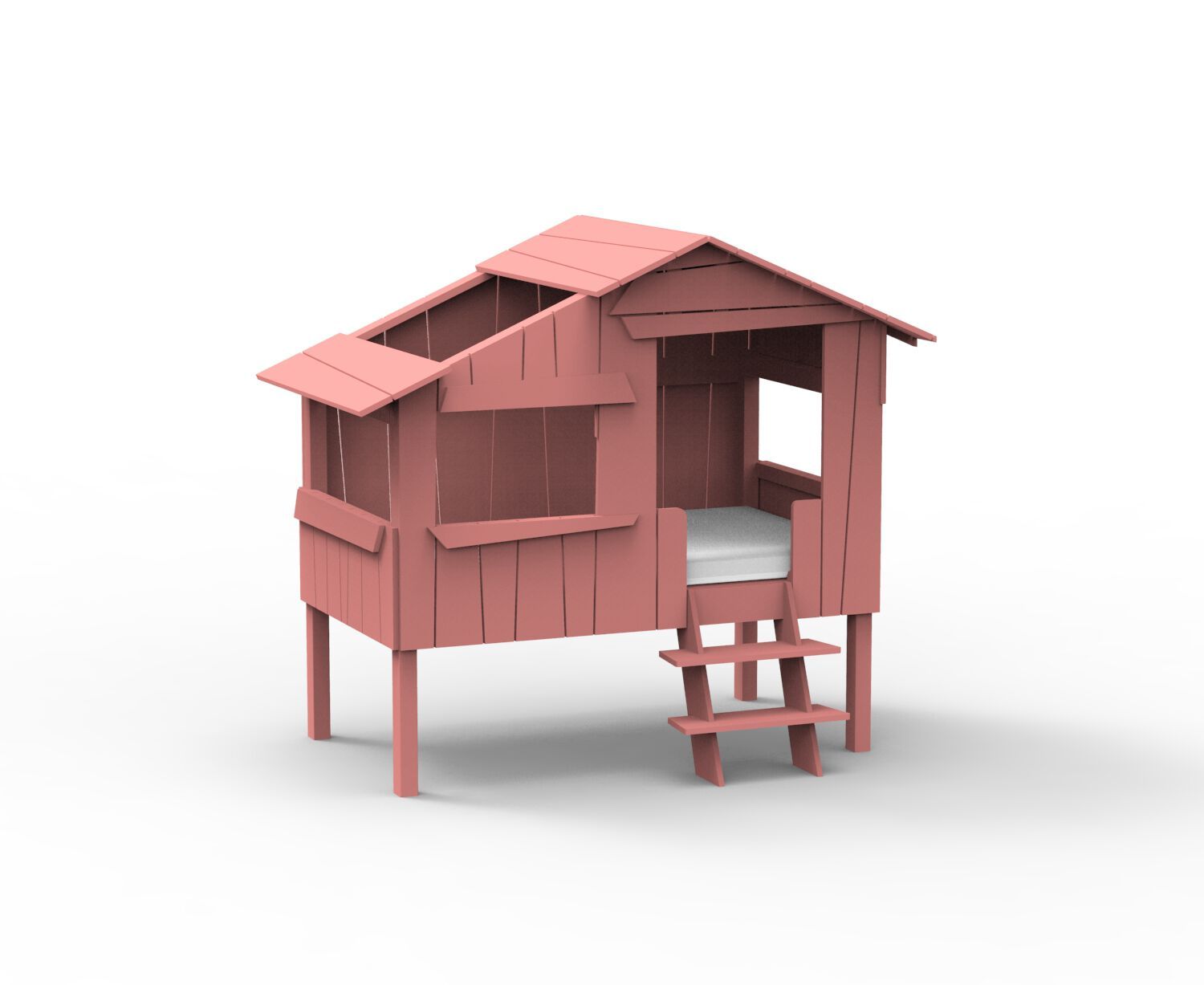 Кровать-чердак из МДФ Mathy by Bols КРОВАТИ И ГОРКИ ДЛЯ ДОМИКОВ НА ДЕРЕВЕ ARCH-00001790 - Вид №6