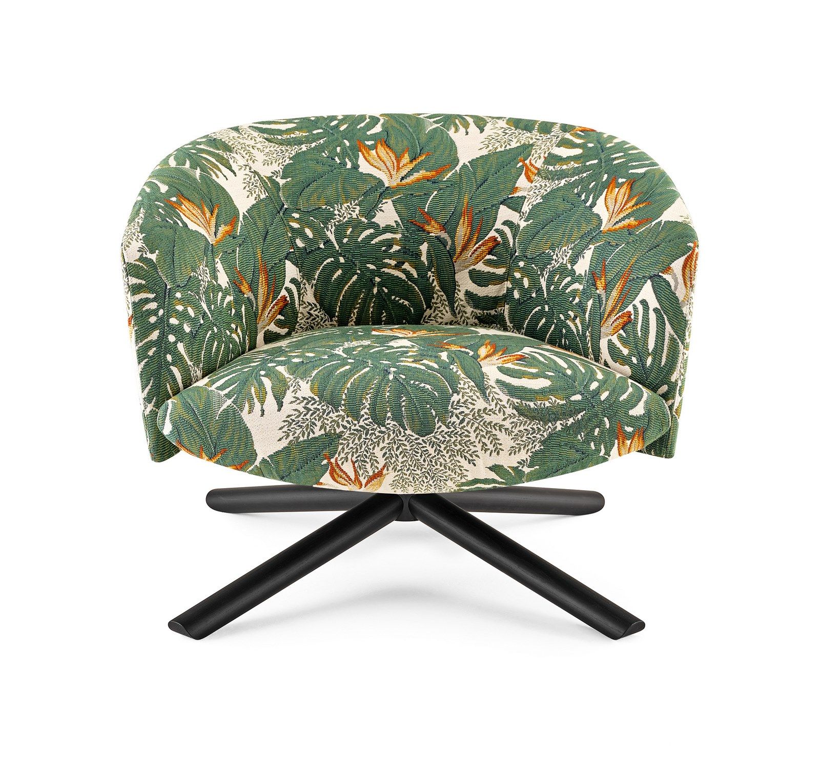 Тканевое вращающееся кресло с подлокотниками Gallotti&Radice LIVRE ARCH-00097790 - Вид №1