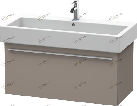 XL604504343 Тумбочка подвесная X-Large #XL6045 750 x 443 мм Базальт матовый, декор Duravit