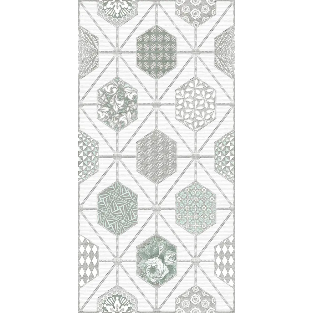 Декор настенный Azori Devore Лайт Geometria 31.5x63 см матовый цвет белый геометрия 82604093 STLM-2163915