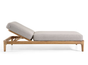 Садовая кровать с откидной спинкой из тикового дерева