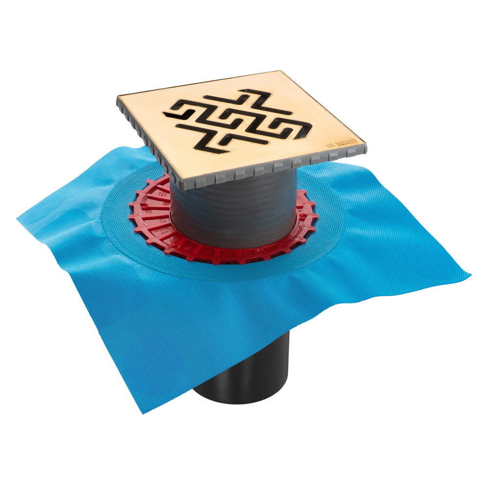 092465 Трап водосток ZENTRUM Antik 150х150  Berges ZENTRUM Antik  - Вид №2