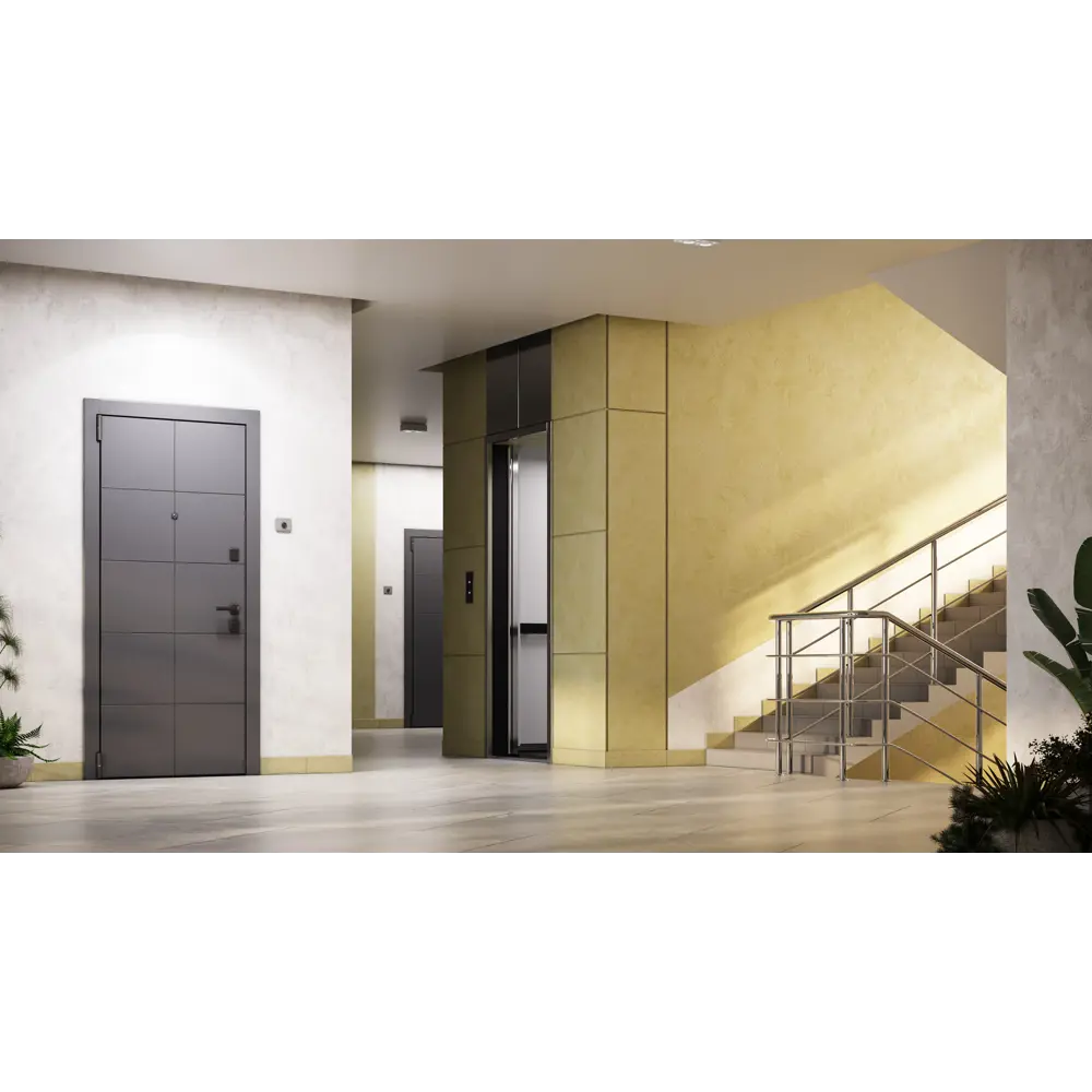 Дверь входная металлическая Гибсон 95x205 см левая скай беленый с зеркалом TOREX STLM-2202041 - Вид №16