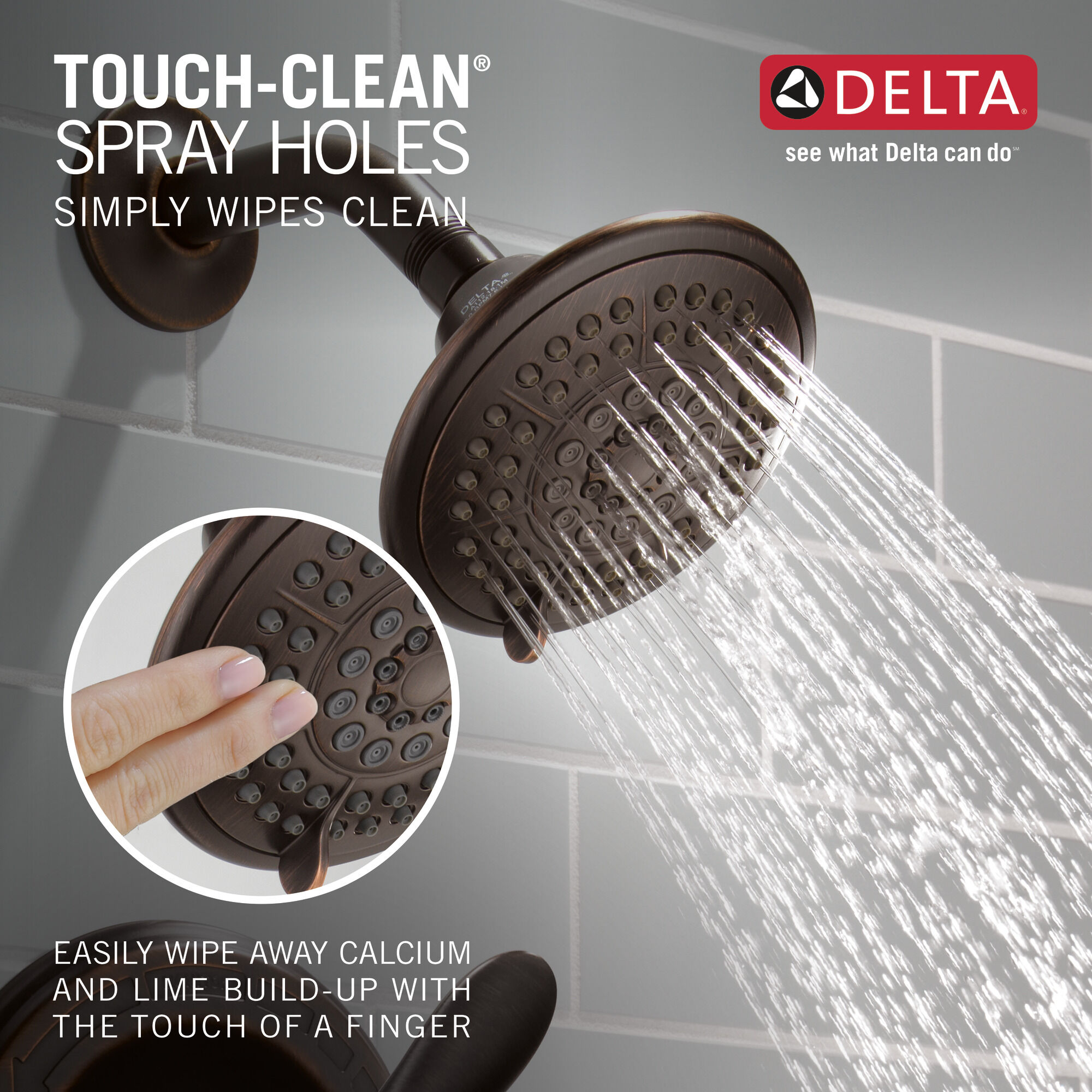 T14494-RB Для ванны и душа Monitor® серии 14 Delta Faucet Linden Венецианская бронза  - Вид №2
