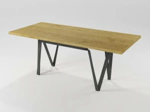 Barel Прямоугольный обеденный стол из массива дерева Lama