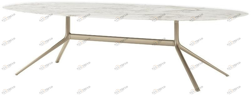 Poliform Овальный мраморный стол Mondrian sun-id-1493907