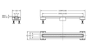 Слив для душа из нержавеющей стали