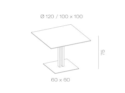 Круглый стол из грецкого ореха Vergés сэндвич ARCH-00072956 - Вид №3