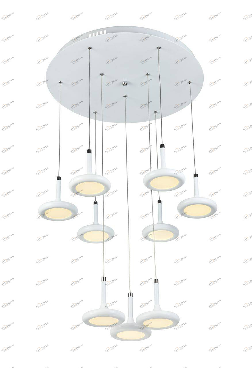 Люстра дизайнерская Bare белый дуб 1648-9P SUPERNW ДИЗАЙНЕРСКИЕ, KOSMOS, ДВУХЪЯРУСНЫЕ 057174 Белый 