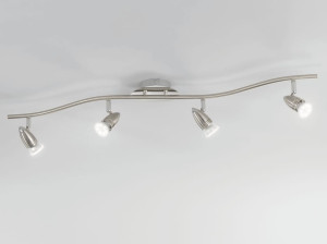 Хромированный металлический потолочный светильник / Настенный светильник