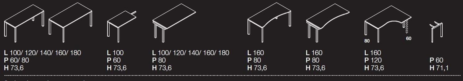 Las Mobili Модульный стол с ящиками Oxi sun-id-1401530 - Вид №3