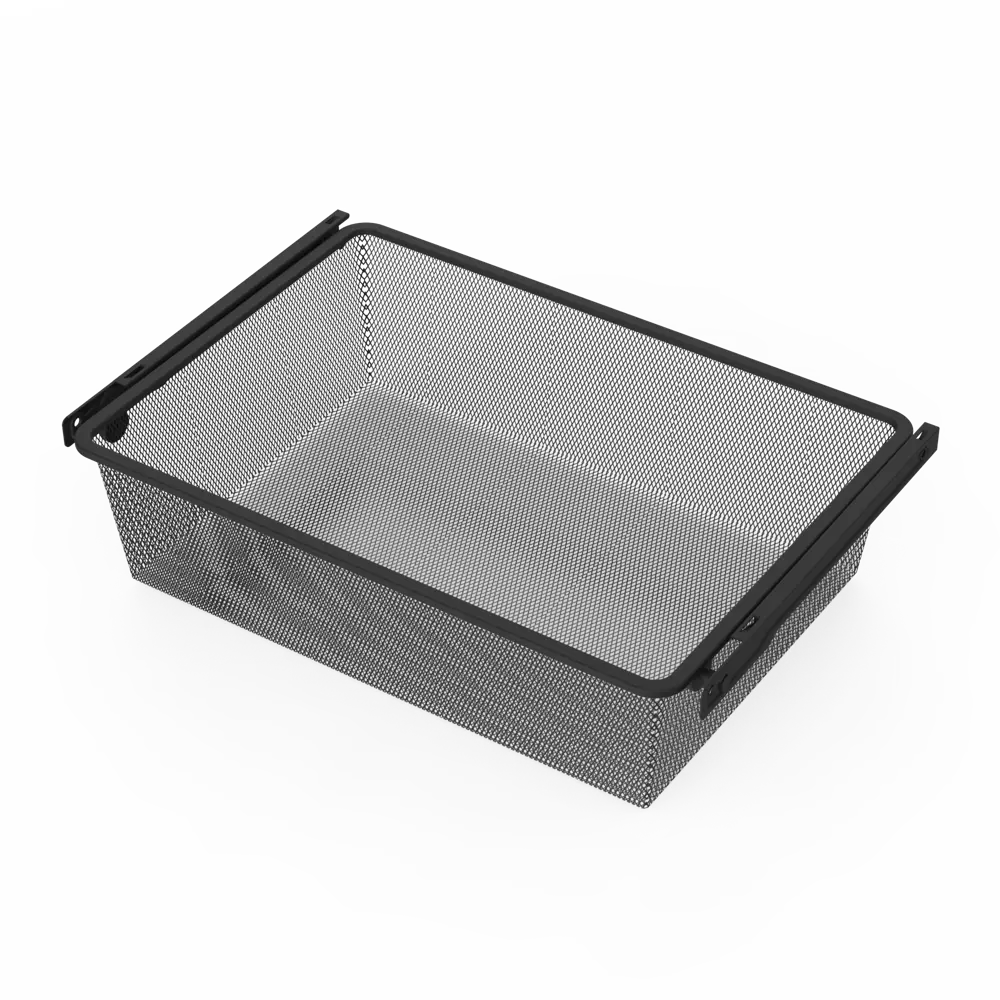 Выдвижная корзина с рамой KONSENSA Лион 56.8x38.6x14.4 см цвет черный 89436159 STLM-2190283  - Вид №1
