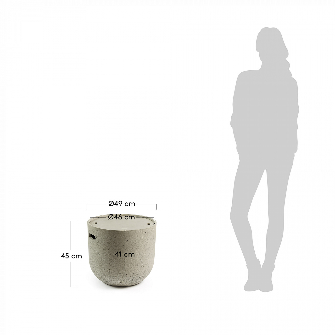 056479 Cтолик Rhette 49 см La Forma Sari  - Вид №1