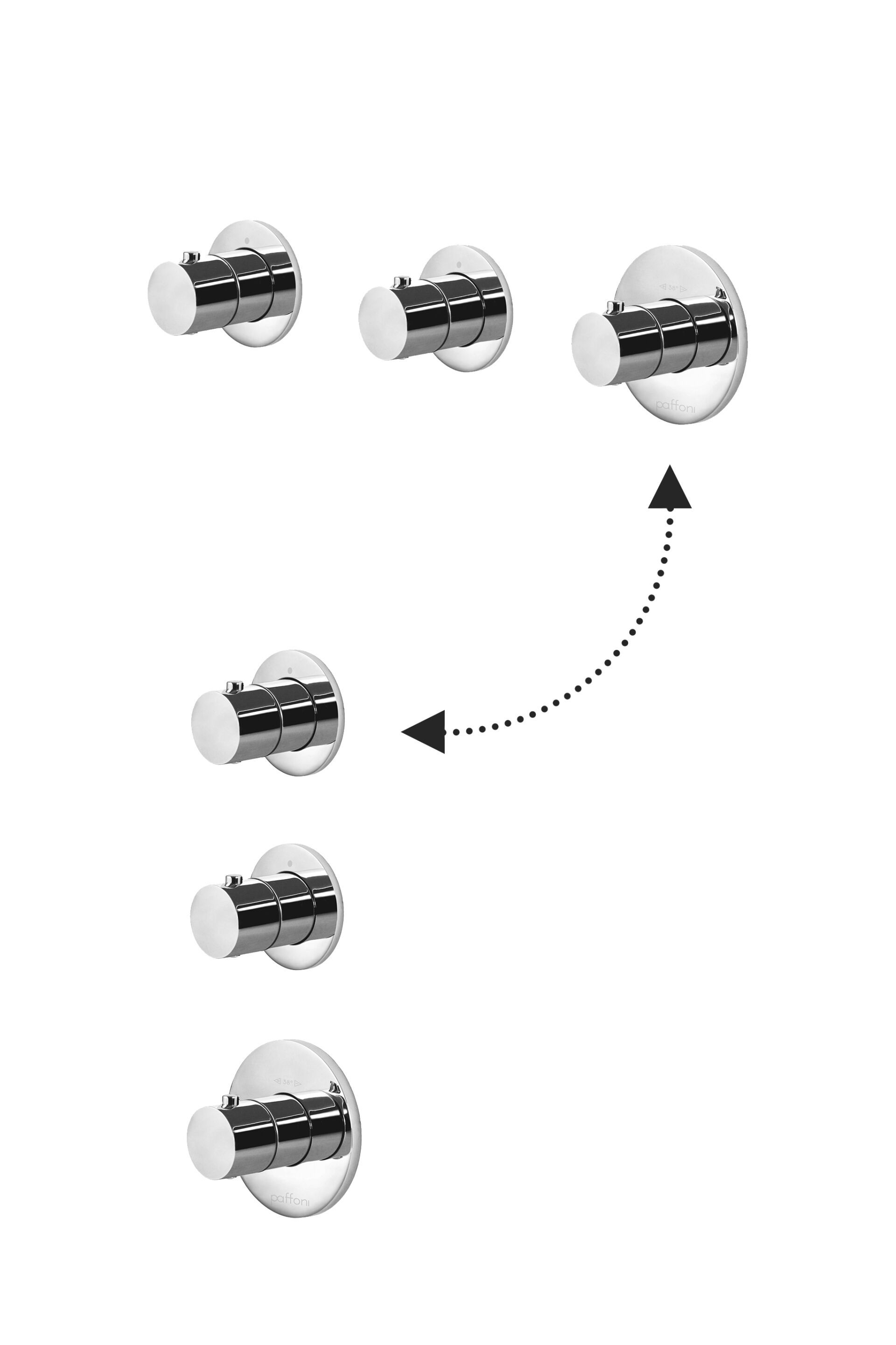 Термостатический смеситель для душа RUBINETTERIA PAFFONI Modular Box ARCH-00075297 - Вид №2