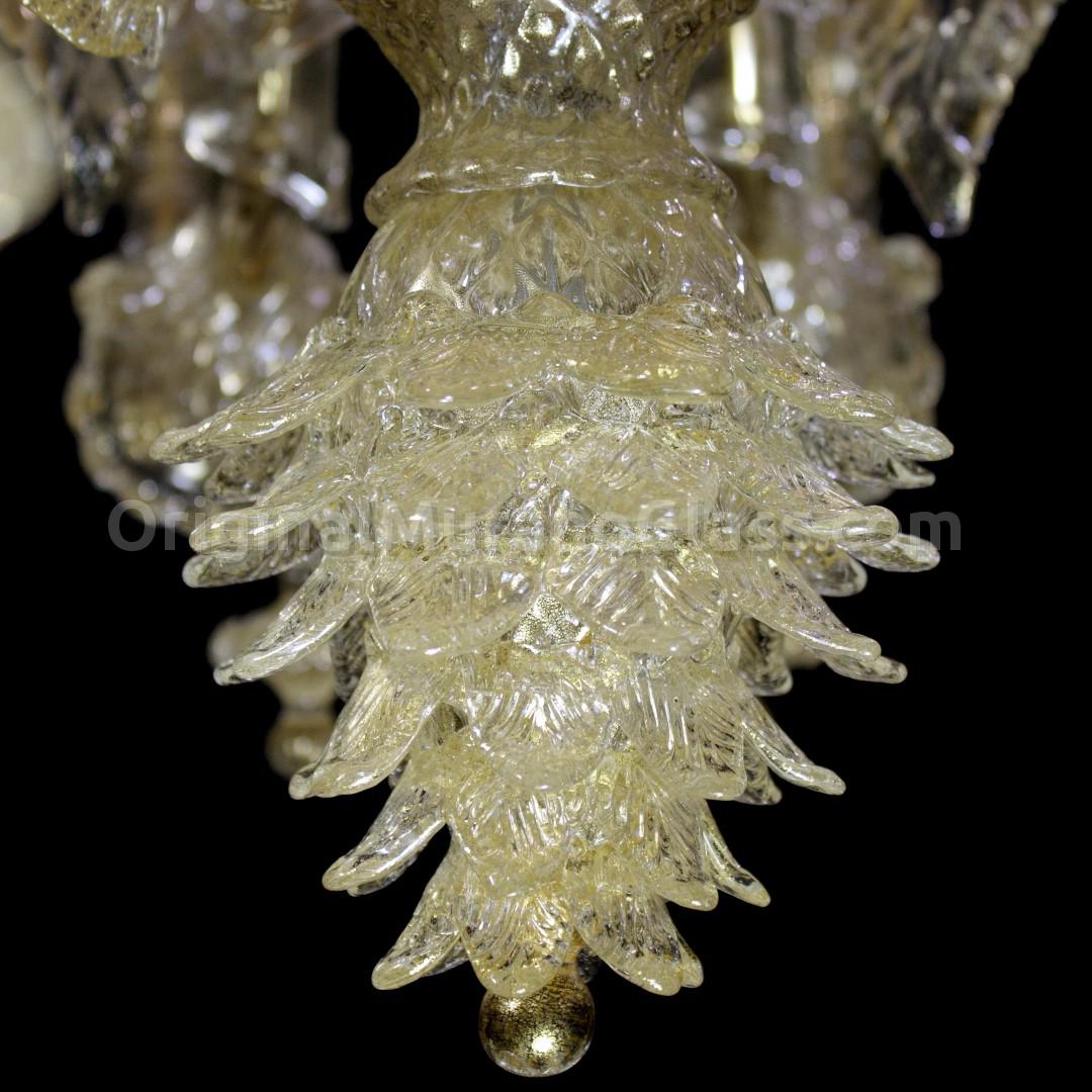 1083 ORIGINALMURANOGLASS Люстра Золотой Король - Реццонико - муранское стекло OMG  см  - Вид №1