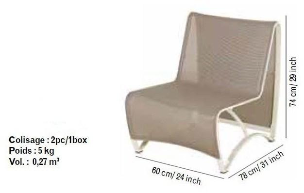 Les jardins Модульное садовое кресло из batyline® с подлокотниками Jetstream sun-id-1503714 - Вид №4