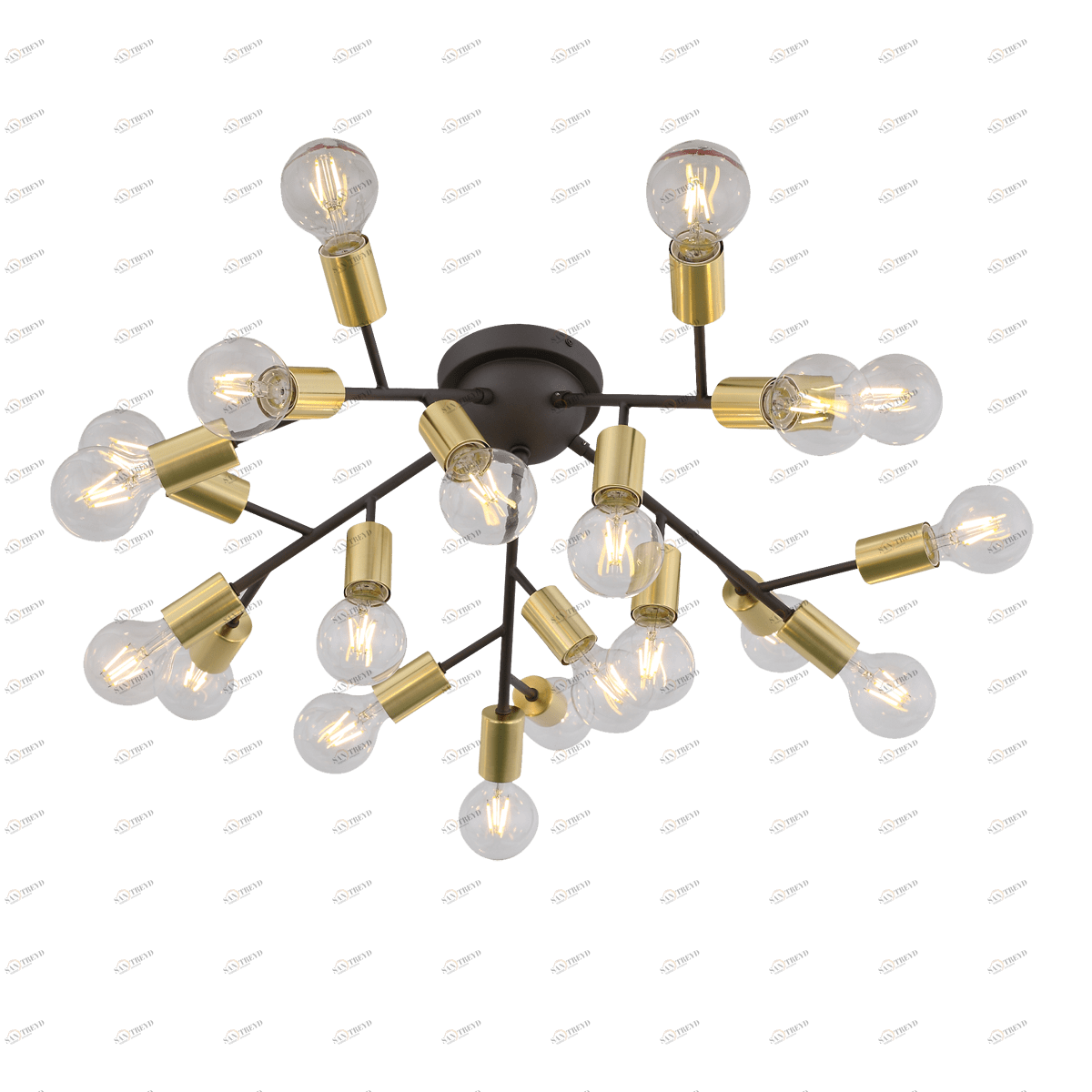 Потолочная светодиодная люстра ST Luce Foglione SL437.402.20 ST LUCE ДИЗАЙНЕРСКИЕ, FOGLIONE, ШАР 184544 Золотой 