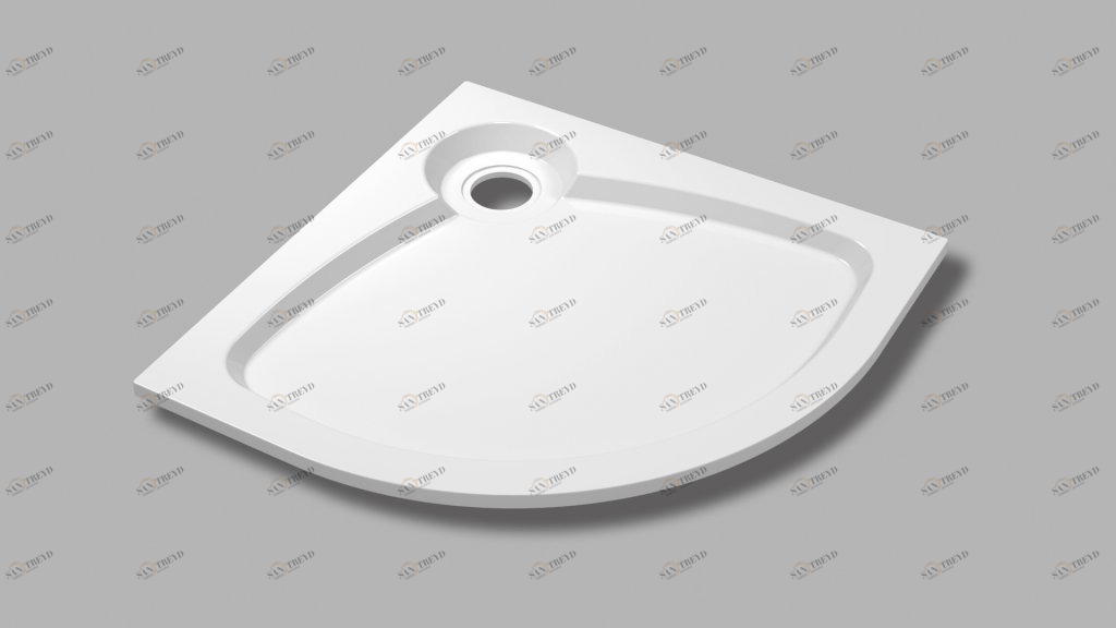Поддон для душа CEZARES TRAY-S-R-80-550-56-W из искусственного мрамора 