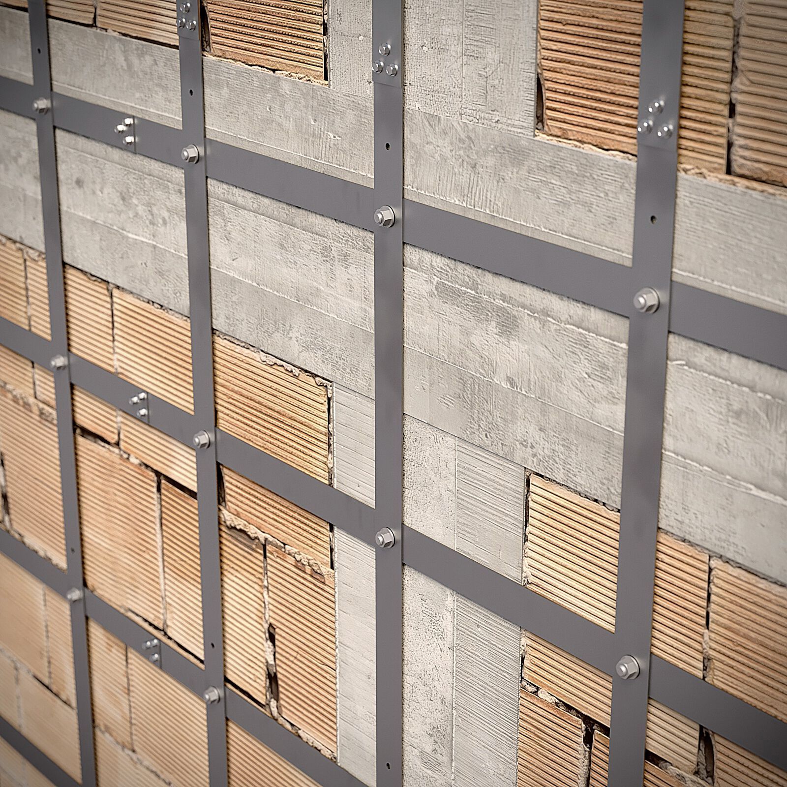 Сухой стальной сейсмической арматуры Progetto Sisma SISMAGRID ARCH-00138802 - Вид №3