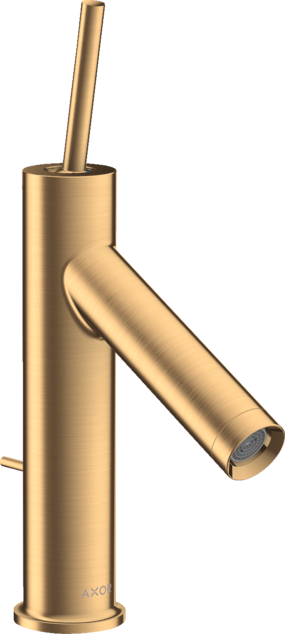 10111950 Смеситель для раковины 90, однорычажный, со стержневой ручкой и сливным гарнитуром AXOR STARCK